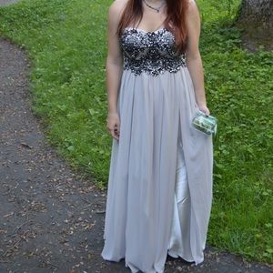 Grey Prom Dress